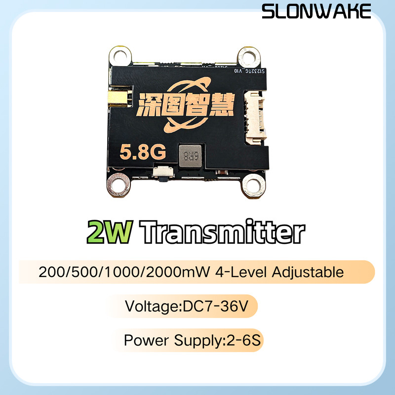 Nadajnik SLONWAKE 5.8G 56CH 2W – Fpv Drone Receiver recenzja i cena